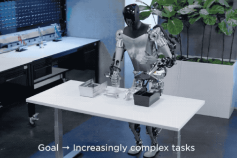 特斯拉人形机器人集体出街，马斯克：比车便宜，成熟后会有100亿台